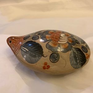 Tonala Burnished Ceramic Turtle -‎ Made in Mexico. Vintage